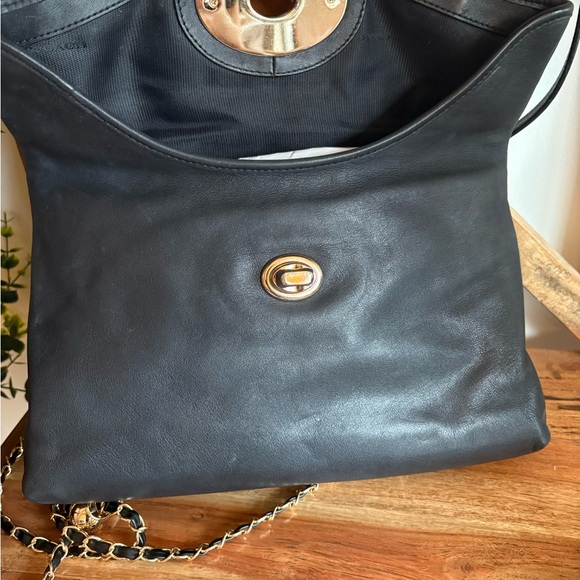 Vintage Coach Turnlock Clutch | Unbranded Chain | 1990s | Great Condition - Picture 3 of 12